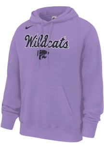 Nike K-State Wildcats Mens Lavender Script Powercat Club Fleece Long Sleeve Hoodie