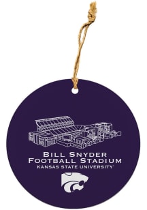 K-State Wildcats Stadium Ornament - Purple
