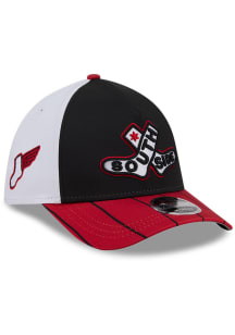 New Era Chicago White Sox Mens Black Side Patch City Connect 39THIRTY M-Crown A-Frame Flex Hat