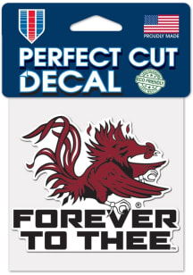 South Carolina Gamecocks 4x4 Slogan Auto Decal - Red