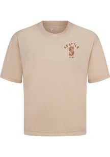 Levelwear Seattle Mariners Oatmeal Signature Knit Transit AR Short Sleeve Fashion T Shirt