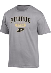 Champion Purdue Boilermakers Grey Class of 2028 Jersey Short Sleeve T Shirt