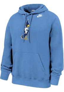 Nike Creighton Bluejays Mens Light Blue Club Fleece Long Sleeve Hoodie