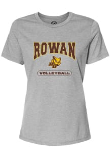 Summit Sportswear Rowan University Womens Grey Volleyball Short Sleeve T-Shirt