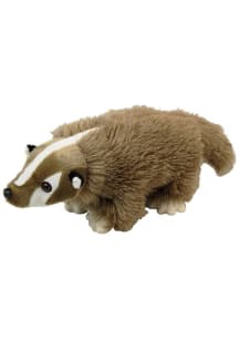 Wisconsin 12in Discovery American Badger Plush - Brown