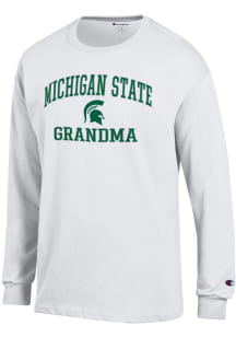 Champion Michigan State Spartans White Grandma Jersey Long Sleeve T Shirt