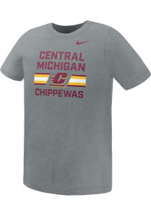 Nike Central Michigan Chippewas Boys Dark Grey Primary Logo Short Sleeve T-Shirt