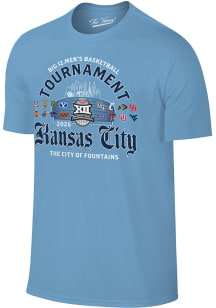 Big 12 Light Blue 2026 Big 12 Tournament City of Fountains Short Sleeve T Shirt