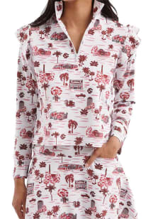 South Carolina Gamecocks Womens White Grayson Qtr Zip