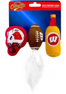 Wisconsin Badgers 3pc Catnip Pet Toy