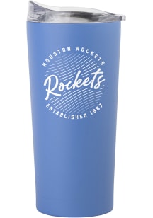 Logo Brands Houston Rockets Retro Script 20 oz Stainless Steel Tumbler - Light Blue