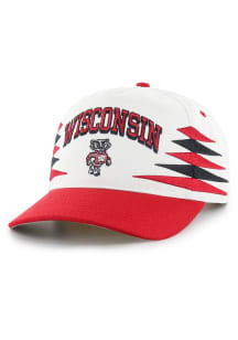 47 Wisconsin Badgers Diamond Cut Hitch Adjustable Hat - White