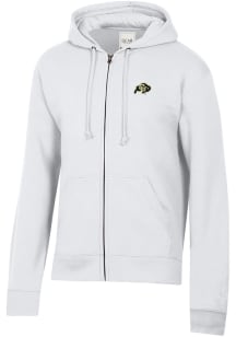Gear For Sports Colorado Buffaloes Mens White Big Cotton Long Sleeve Full Zip Jacket