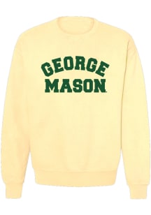 Summit Sportswear George Mason University Womens Yellow Classic Block Crew Sweatshirt