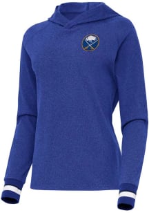 Antigua Buffalo Sabres Womens Navy Blue Trek Hooded Sweatshirt