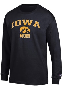 Champion Iowa Hawkeyes Black Mom Jersey Long Sleeve T Shirt