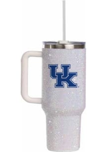 The Memory Company Kentucky Wildcats 34oz White Bling Stainless Steel Tumbler - White