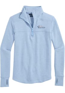 Vineyard Vines UConn Huskies Womens Light Blue Dreamcloth Script Qtr Zip