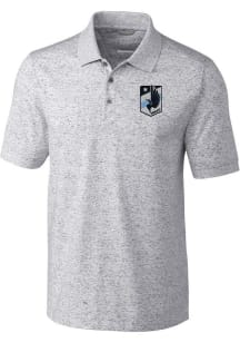 Cutter and Buck Minnesota United FC Mens Graphite Advantage Space Dye Short Sleeve Polo