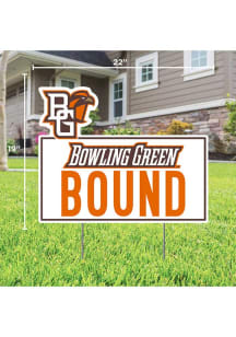 Bowling Green Falcons Bound Yard Sign - White