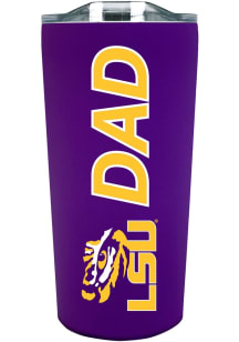 LSU Tigers 18oz Soft Touch Dad Stainless Steel Tumbler - Purple