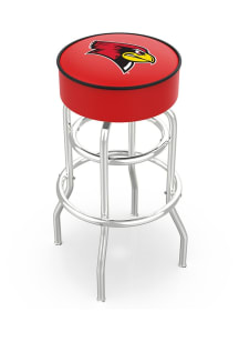 Illinois State Redbirds Double-Ring Swivel Pub Stool - Black