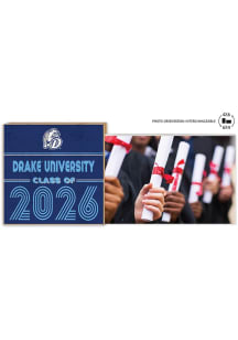Drake Bulldogs Class of 2026 Floating Picture Frame - Blue