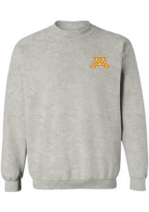 Vive La Fete Minnesota Golden Gophers Womens Grey Impressions Crew Sweatshirt