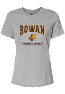 Summit Sportswear Rowan University Womens Grey Womens Soccer Short Sleeve T-Shirt