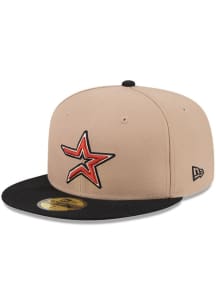 New Era Houston Astros Mens Natural Evergreen 59FIFTY Fitted Hat