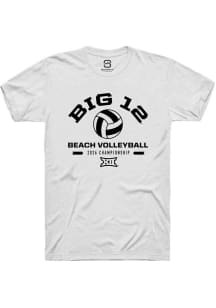Summit Sportswear Big 12 White 2026 Beach Volleyball Championship Short Sleeve T Shirt