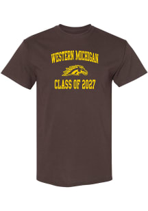Western Michigan Broncos Brown Class of 2027 Short Sleeve T Shirt