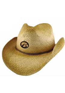 LogoFit Iowa Hawkeyes Natural Wrangler Mens Cowboy Hat