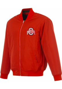 Ohio State Buckeyes Mens Red Reversible Primary Logo Medium Weight Jacket