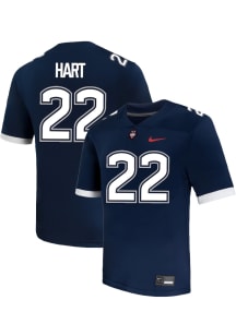 Jaden Hart  Nike UConn Huskies Navy Blue NIL Name And Number Football Jersey