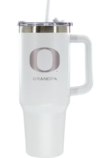 The Memory Company Oregon Ducks Grandpa 40oz Stainless Steel Tumbler - White