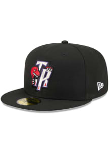 New Era Toronto Raptors Mens Black Hardwood Classic 59FIFTY Fitted Hat