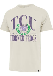 47 TCU Horned Frogs Brown Pitchout Franklin Short Sleeve Fashion T Shirt
