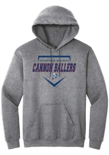 Summit Sportswear Kannapolis Cannon Ballers Mens Graphite Homeplate Long Sleeve Hoodie