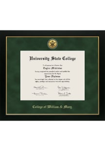 William & Mary Tribe Medallion Manchester Diploma Frame - Green
