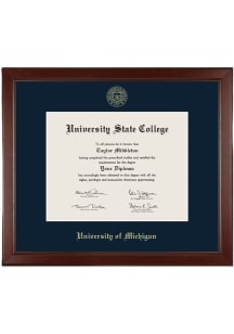 Michigan Wolverines Sierra Hahogany Diploma Frame - Brown
