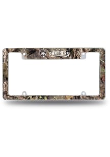 Florida Panthers Camo Mossy Oak All Over Chrome License Plate Frame - White