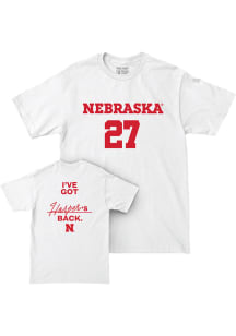 Harper Murray Nebraska Cornhuskers Youth White NGWSD Tee Fashion Player Tee