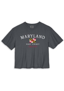 Maryland Womens Black East Coast Short Sleeve T-Shirt