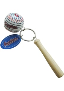 Cleveland Guardians Baseball Keychain - Navy Blue