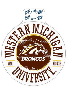 Western Michigan Broncos Burnt Toast Stickers - Brown