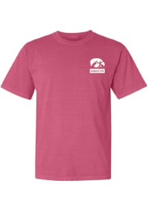 Summit Sportswear Iowa Hawkeyes Womens Pink Pink Out Short Sleeve T-Shirt
