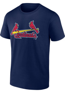 St Louis Cardinals Navy Blue Space Dye Short Sleeve T Shirt