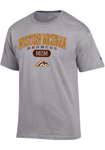 Champion Western Michigan Broncos Grey Pill Box Mom Jersey Short Sleeve T Shirt