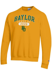 Champion Baylor Bears Mens Gold Class of 2026 Powerblend Long Sleeve Crew Sweatshirt